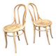 Stripped fischel bistro chairs, set of 2