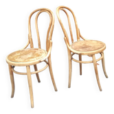 Stripped fischel bistro chairs, set of 2