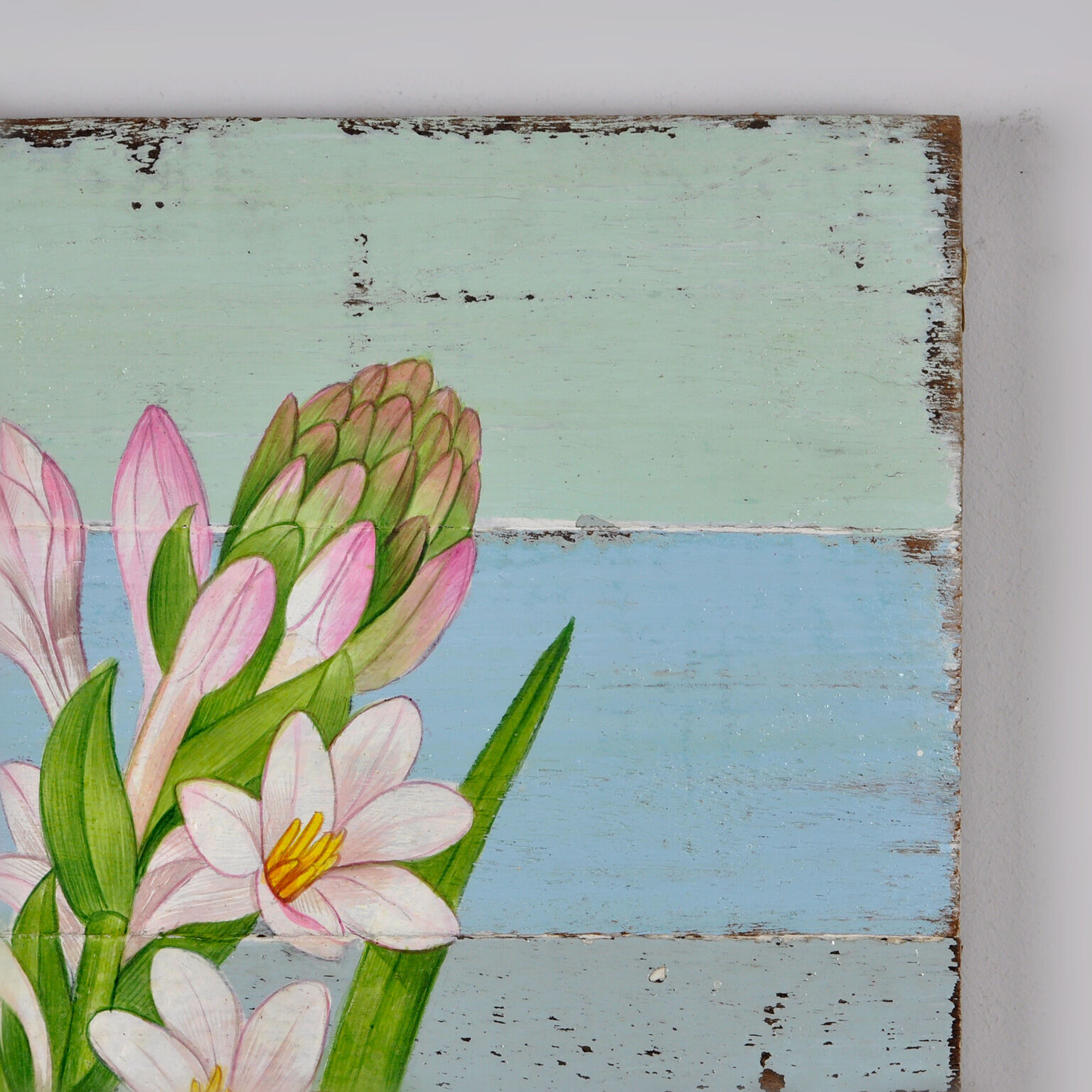 Painting on driftwood