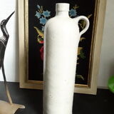 Vintage glazed stoneware bottle with handle