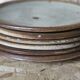 Set of 6 Pierre Digan pyrite stoneware dessert plates