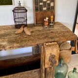 Old wooden workbench