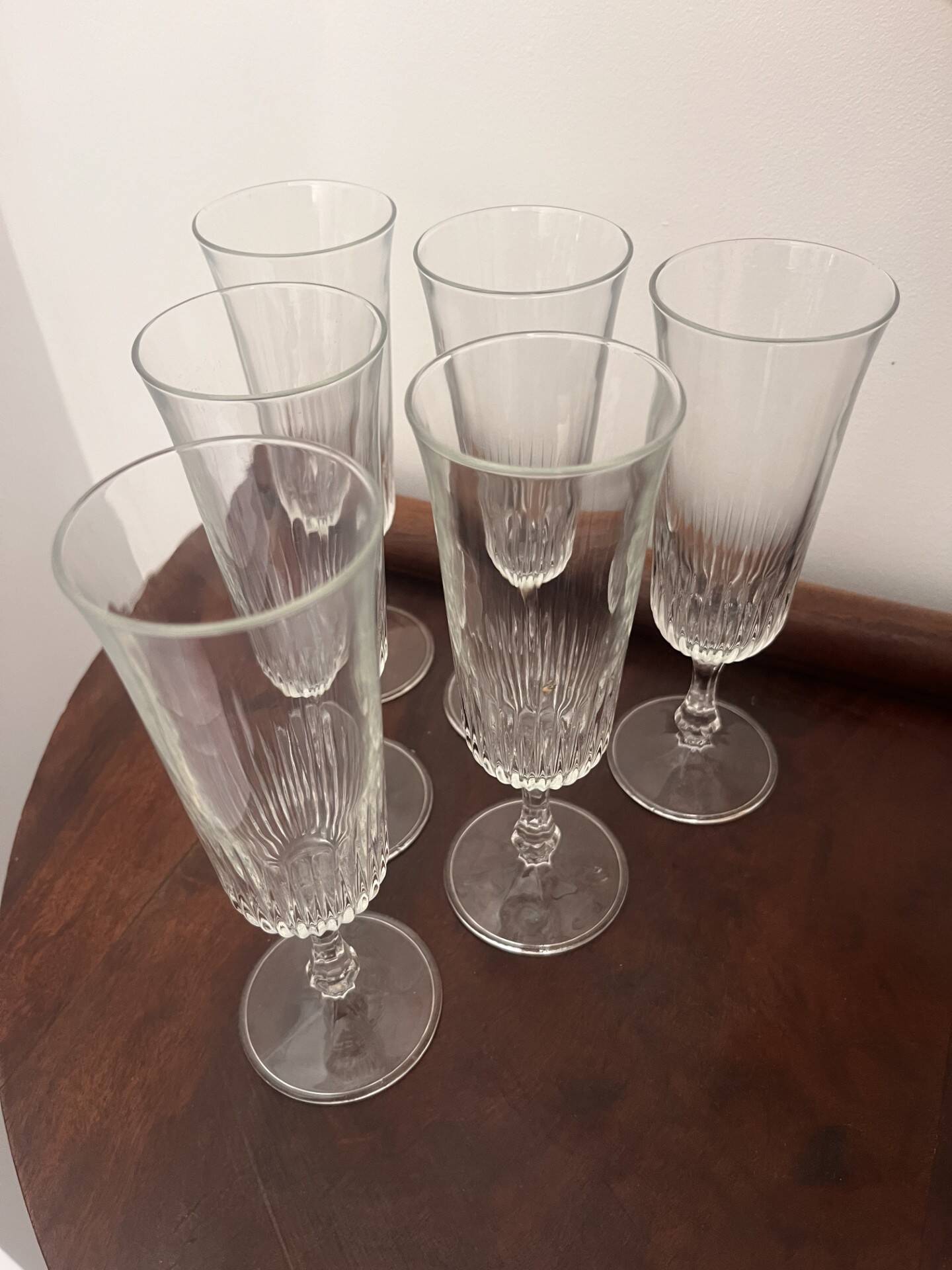 6 flûtes à champagne