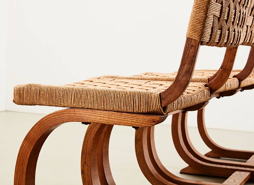 Bas van Pelt Rare Set of 6 Dining Chairs for My Home 1936