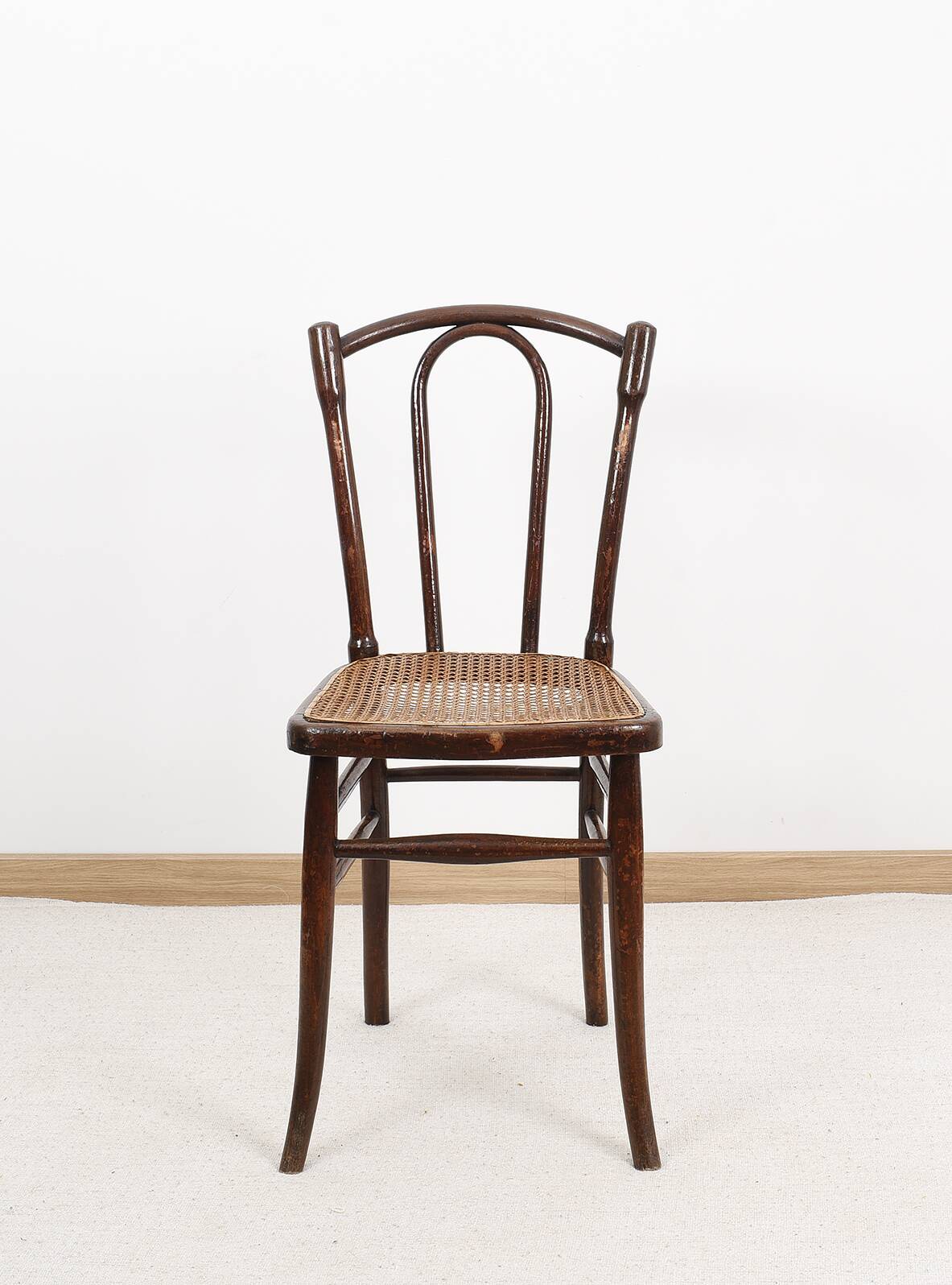 Old cane bistro chair