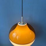 Vintage space-age style plexiglass pendant lamp