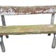 Concrete garden bench