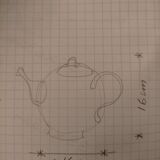 Porcelain teapot