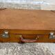 Vintage leather suitcase 1950