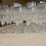 Service de verres à pied en cristal