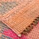 Peach & Pink Hallway Vintage Runner Rug, 84x310Cm