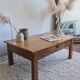 Vintage rectangular wooden coffee table