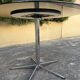 Table ronde vintage design verre/chrome année 90’s