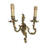 Antique bronze wall light