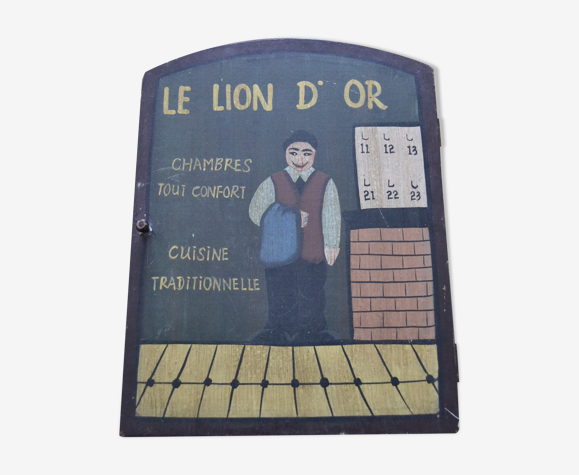 Boite à clés en bois peint