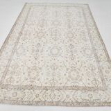 Geometric Pattern Vintage Oushak Area Rug, 174x279 Cm