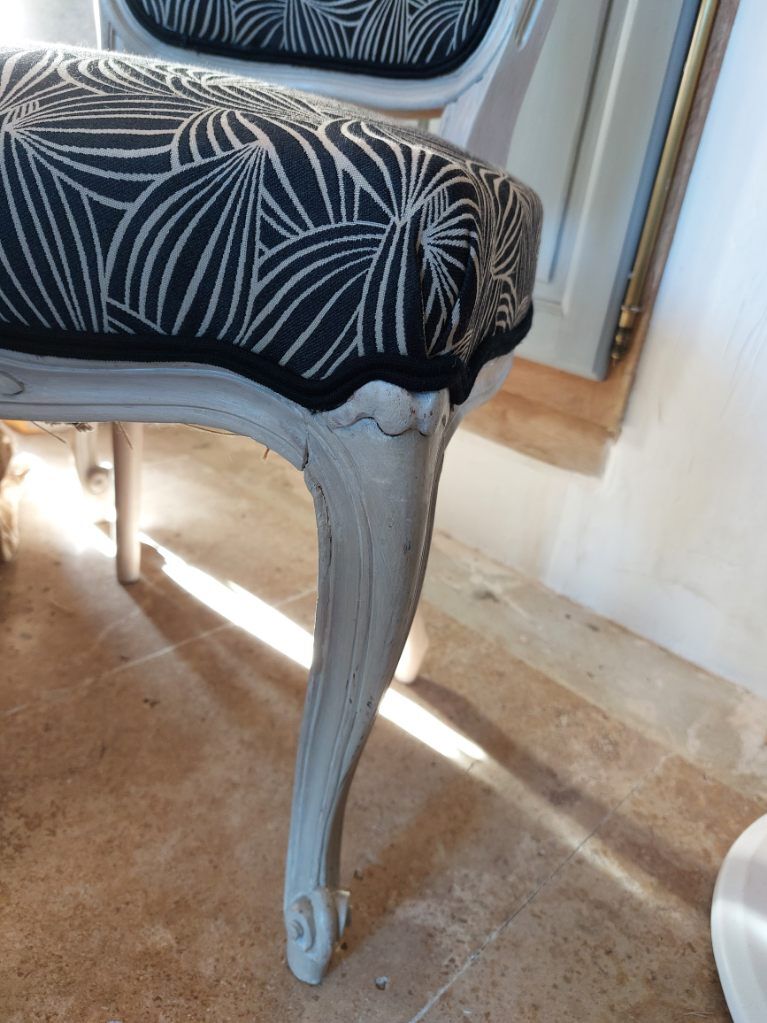 4 chaises Louis xv