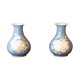 Pair of porcelain XIX vase