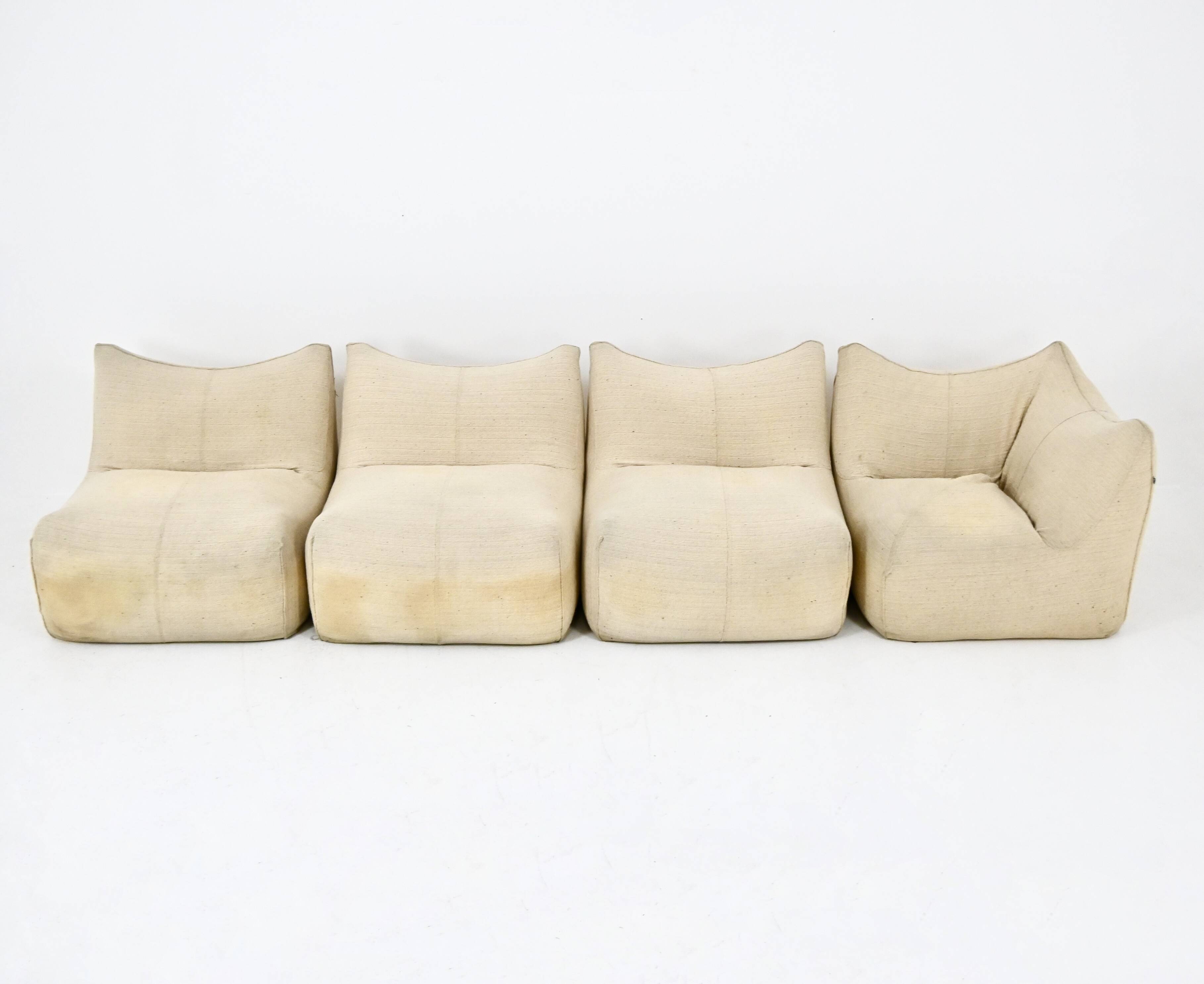 Modular canapé "Le Bambole" by Mario Bellini for B&B Italia, 1970s.