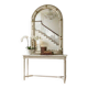 Miroir mural vintage Art déco incurvé