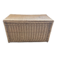 Old wicker trunk