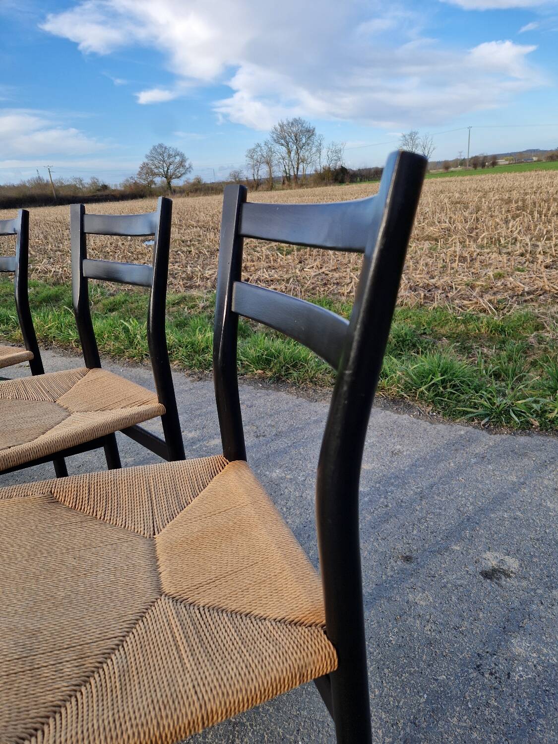 4 chaises Gessef par la manufacture Consorzio Sedie Friuli