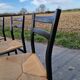 4 Gessef chairs by the Consorzio Sedie Friuli manufacturer.