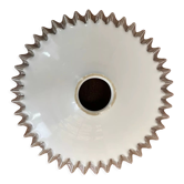 Vintage white opaline suspension
