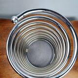 Vintage chrome spring-shaped umbrella stand