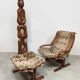 Vintage Siesta lounge chair & ottoman