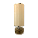 Vintage table lamp smoked glass and stainless 19x stainless steel