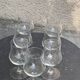 Set of 7 large Luminarc France wine glasses in transparent glass on a stem