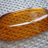 Plat Duralex en verre ambré 36 cm