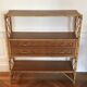Vintage rattan console