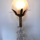 Art Deco crystal floral lamp