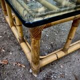 Table basse rotin