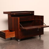 Cube bar in rio-rosewood  designed by Rolf Hesland  for Bruksbo Tegnekontor - Norway - 1960's