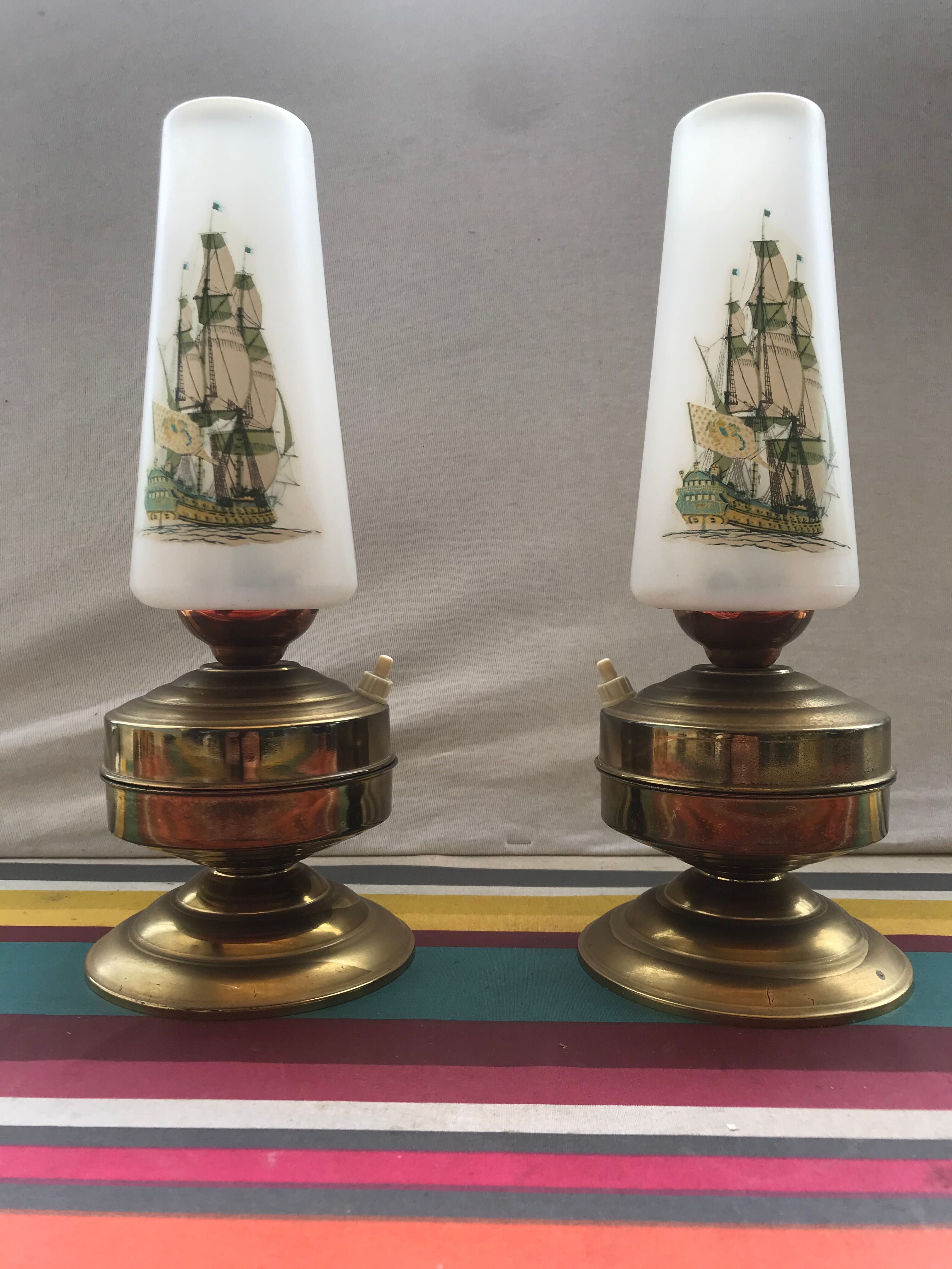 Pair of old lamps