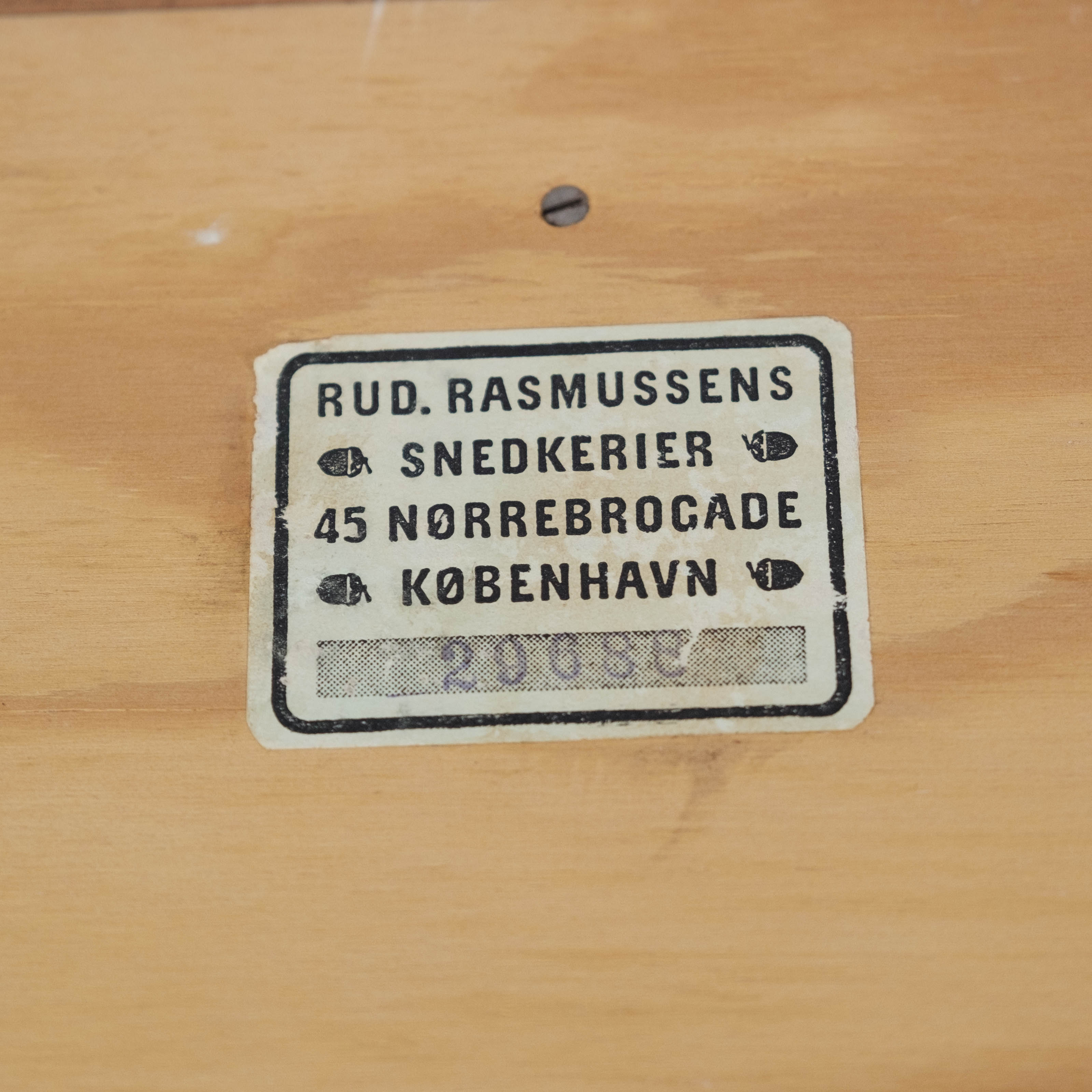 Bookcase in light mahogany designed by Mogens Koch and manufactured by Rud Rasmussen in the 1960s.