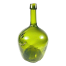 Demijohn green artisanal blown glass early 20th century