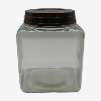 Glass jar with bouillon cubes