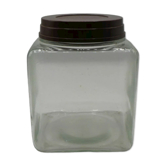 Glass jar with bouillon cubes