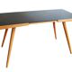 Table basse des années 1960 en milieu de siècle avec un verre opaxite noir par Jiri Jiroutek