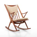 Scandinavian Rocking Chair by Frank Reenskaug for Bramin, Denmark, 1960s