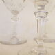 6 Baccarat crystal champagne cups, around 1920