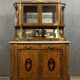 Superb Louis XVI two-body buffet in marquetry and gilded bronzes circa 1880
