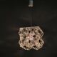 1970s Brutalist Glass Cube Pendant, Kamenický Šenov
