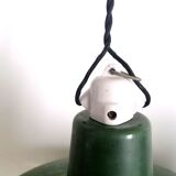 Pair of industrial suspensions in enamelled sheet metal