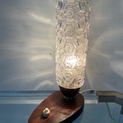 Teak and glass lamp from the 50s 60s