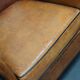 Vintage club chair in cognac-coloured leather Netherlands